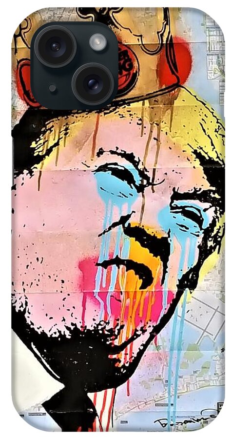 Abstract Art iPhone Case featuring the photograph Burger King Trump by Rob Hans