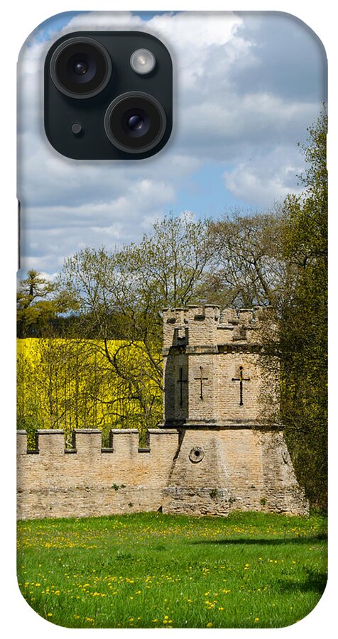 Stone Wall iPhone Case featuring the photograph Burghley House Fortifications by Shanna Hyatt