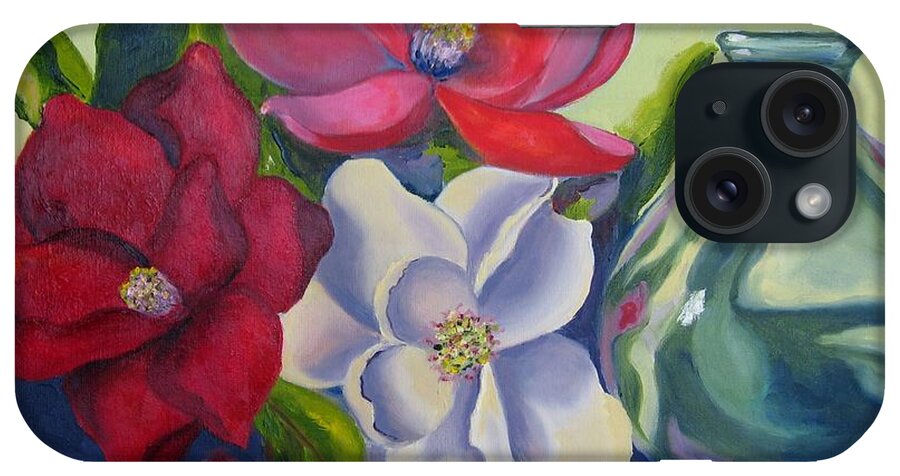 Flowers iPhone Case featuring the painting Burst of Color by Lisa Boyd