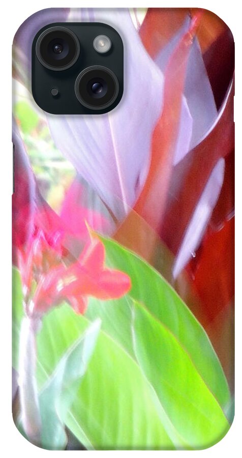  iPhone Case featuring the painting Butchart Gadens Overexposed by Tracie L Hawkins