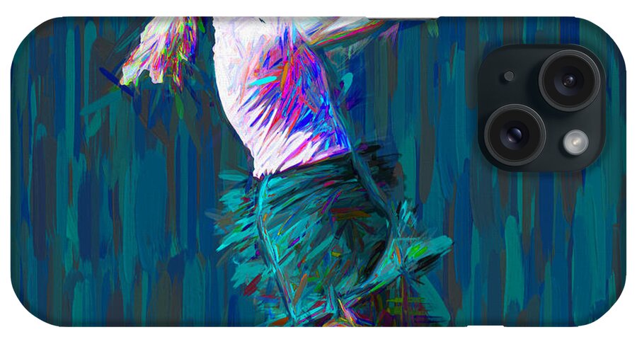 Butler iPhone Case featuring the photograph Buter University Golfer Painted JP by David Haskett II