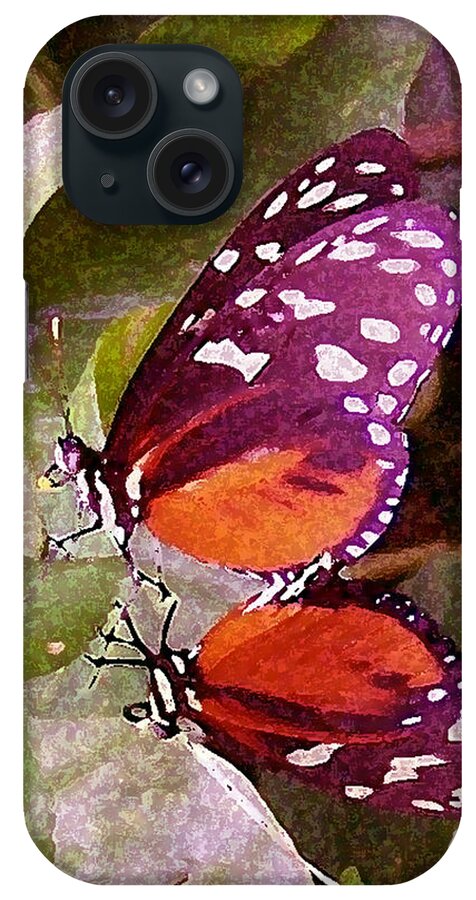 Butterflies iPhone Case featuring the photograph Butter Mates by Vallee Johnson