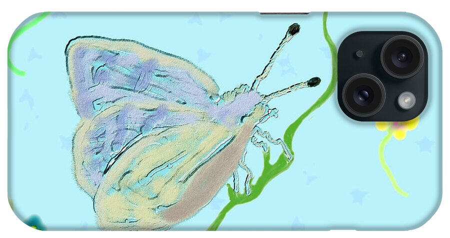 Butterfly iPhone Case featuring the digital art Butterfly Allusion by Kae Cheatham