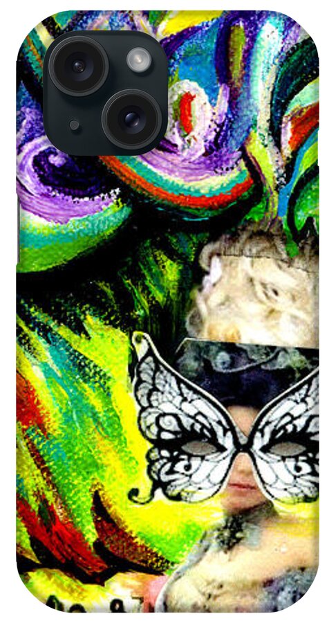 Butterfly iPhone Case featuring the painting Butterfly Masquerade by Genevieve Esson