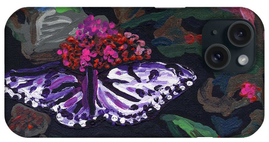 Insect iPhone Case featuring the painting Butterfly no. 1 by Helena M Langley