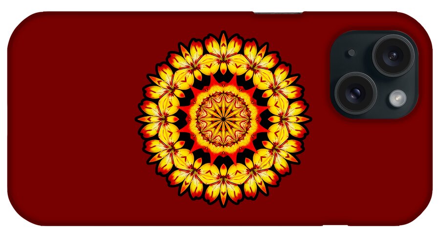 Lilium iPhone Case featuring the digital art Butterfly Sun by Lynde Young