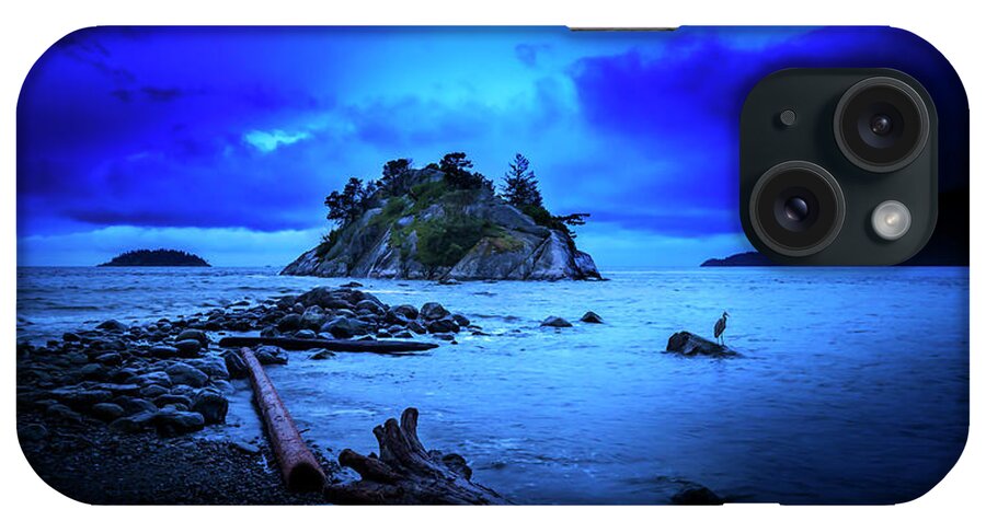 Ocean; Pacific; Pacific Ocean; Vancouver; Sunset; Sun; Cruise; Ship; Boat; Water; Sky; Dusk; Red; Orange; Glow; Cloud; Romantic; Destiny; British Columbia; John Poon; Lighthouse Park; Lighthouse; Barns; Rain Forest; Lush; Virgin; Dawn; Twilight; Whytecliff; Morning; Midnight; Night iPhone Case featuring the photograph By The Light Of The Moon by John Poon