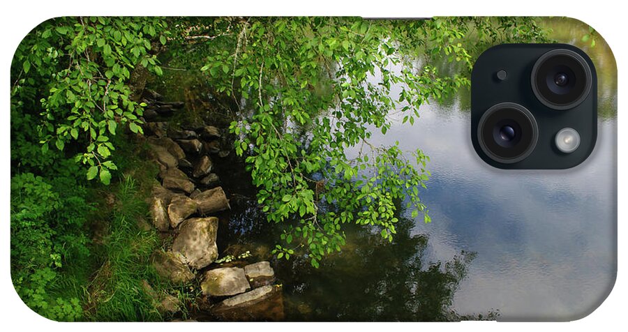 Riverbank iPhone Case featuring the photograph By the Still Waters by Tikvah's Hope