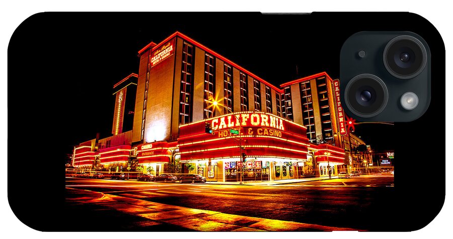 Las Vegas iPhone Case featuring the photograph California Hotel by Az Jackson