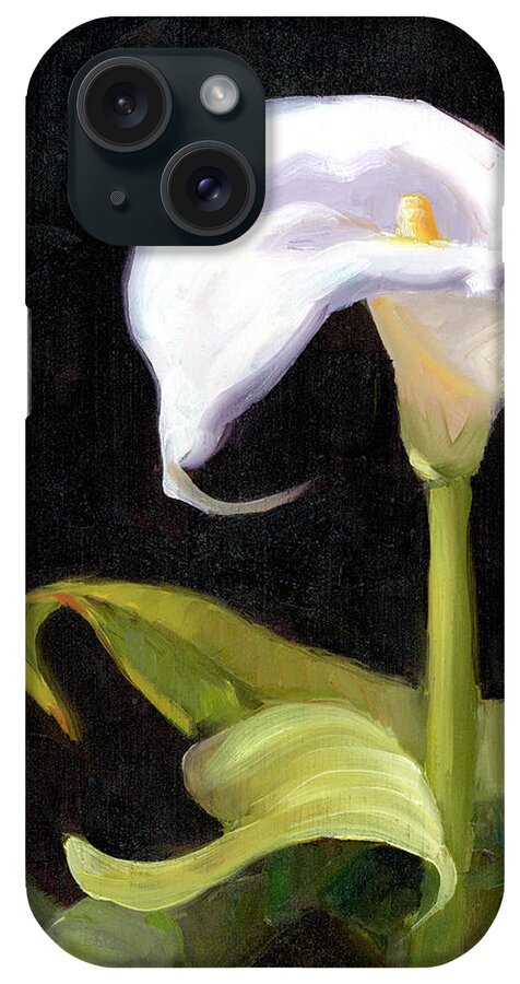 Calla Lily iPhone Case featuring the painting Calla Lily by Alice Leggett