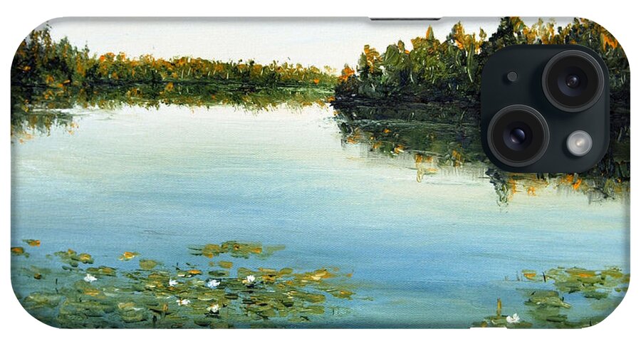 Landscape iPhone Case featuring the painting Calm by Arturas Slapsys