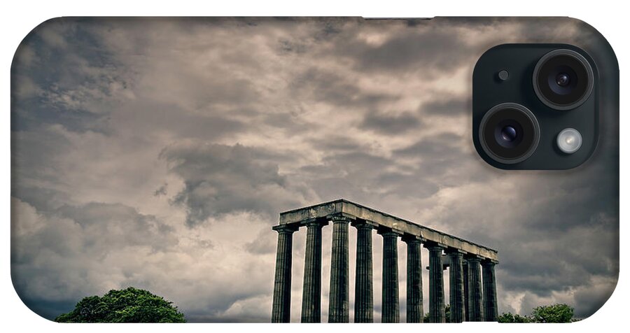 National iPhone Case featuring the photograph National Monument on Calton Hill by Ian Good