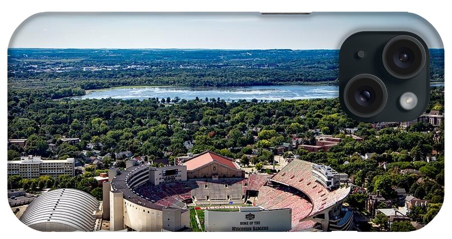 Camp Randall Stadium iPhone Case featuring the photograph Camp Randall Stadium - Madison Wisconsin by Mountain Dreams