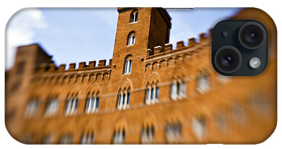 Piazza Del Campo iPhone Case featuring the photograph Campo of Siena tuscany Italy by Marilyn Hunt
