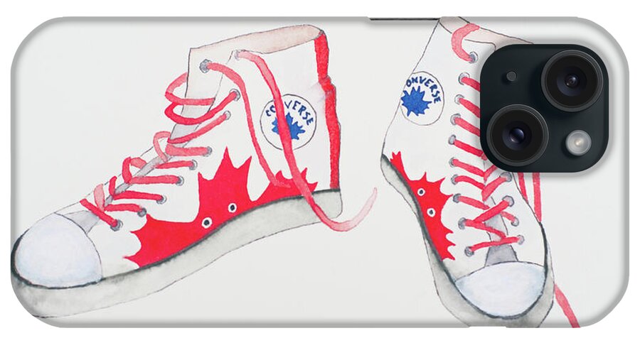 Canada iPhone Case featuring the painting Canada Converse by Laurel Best
