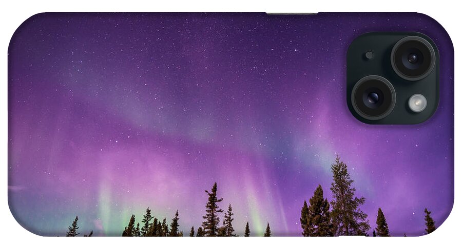  iPhone Case featuring the photograph Canadian Northern Lights by Serge Skiba