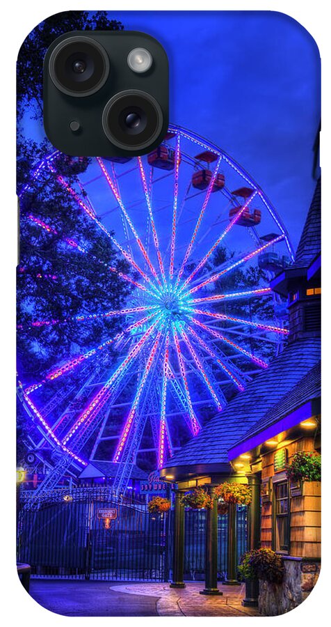 Ferris Wheel iPhone Case featuring the photograph Canobie Lake Ferris Wheel - Amusement Park by Joann Vitali