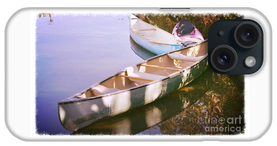 Canoes iPhone Case featuring the photograph Canoes by Scott Parker