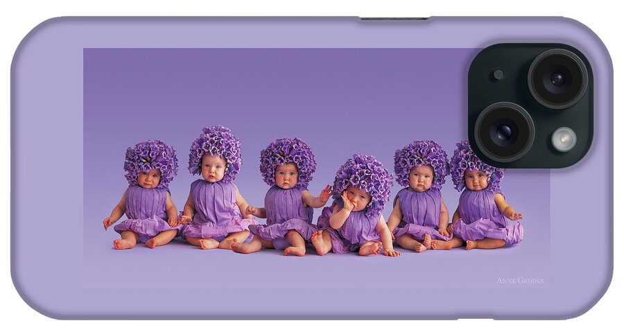 Purple iPhone Case featuring the photograph Cantebury Bells by Anne Geddes