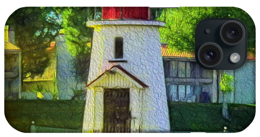 Canyon Lake Art Association iPhone Case featuring the photograph Canyon Lake Lighthouse by Rhonda Strickland