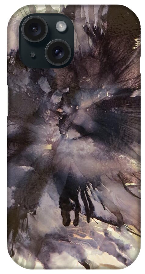 Abstract iPhone Case featuring the painting Capable by Soraya Silvestri