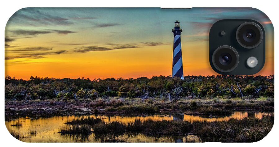 Landscape iPhone Case featuring the photograph Cape Hatteras Lighthouse by Donald Brown