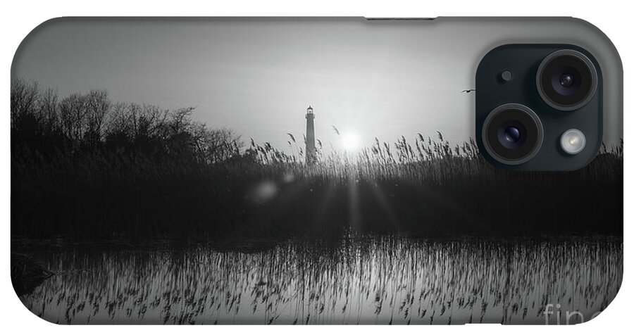 Cape May iPhone Case featuring the photograph Cape May Light BW Panorama by Michael Ver Sprill