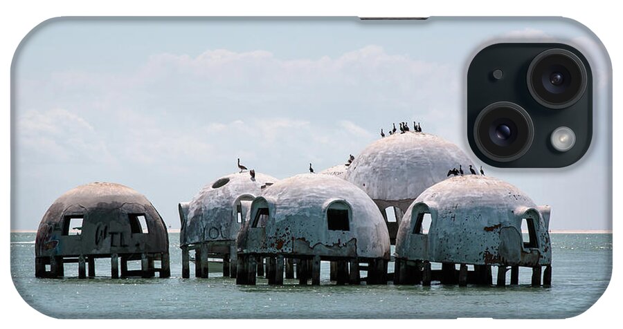 Florida iPhone Case featuring the photograph Cape Romano - Domed Homes - Romano Ruins From the North by Ronald Reid