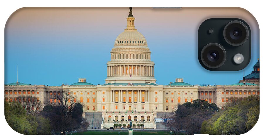 America iPhone Case featuring the photograph Capitol Hill by Inge Johnsson