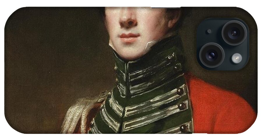 Sir Henry Raeburn Scottish iPhone Case featuring the painting Captain Alexander Dirom by Sir Henry Raeburn