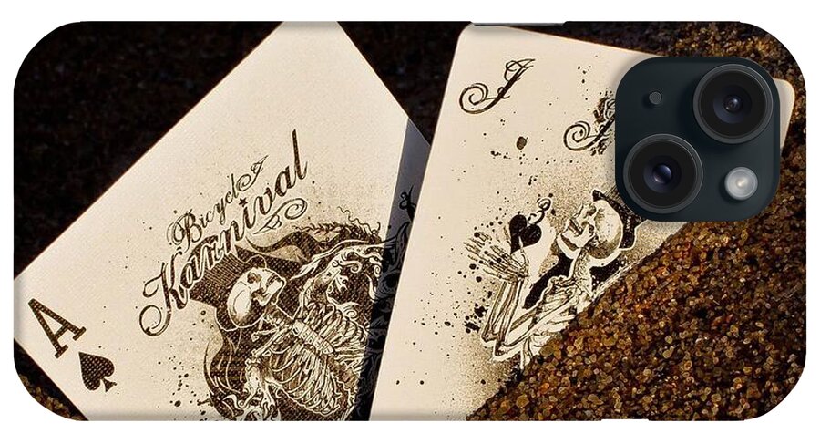 Card iPhone Case featuring the digital art Card by Maye Loeser
