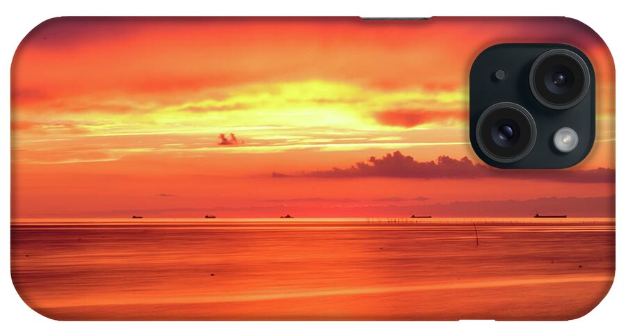 Sunset iPhone Case featuring the photograph Cargo Line by Nicole Lloyd