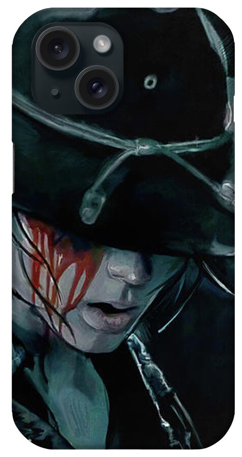 Walking iPhone Case featuring the painting Carl Grimes Loses An Eye - The Walking Dead by Joseph Oland