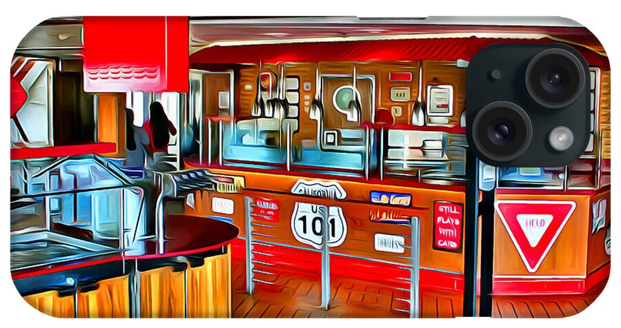 Carnival Pride iPhone Case featuring the digital art Carnival Pride Guy's Burger Joint by Stephen Younts