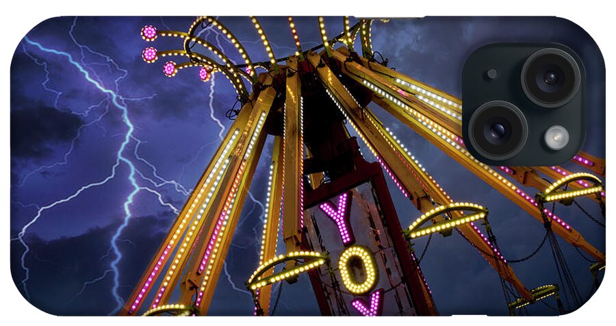 America iPhone Case featuring the photograph Carnival Ride by Juli Scalzi