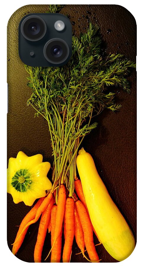 Vegetables iPhone Case featuring the photograph Carrots and Squash by Allen Nice-Webb