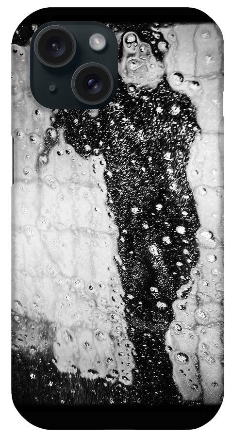 Carwash iPhone Case featuring the photograph Carwash cool black and white abstract by Matthias Hauser
