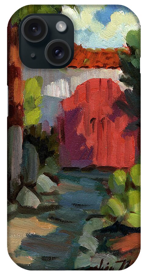 Casa Tecate iPhone Case featuring the painting Casa Tecate Gate by Diane McClary