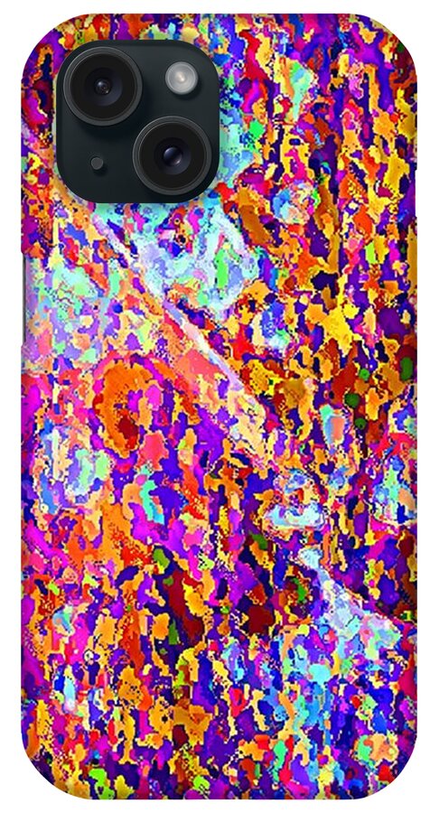 Modern Abstract Paintings iPhone Case featuring the digital art Cascade by Dan Twyman