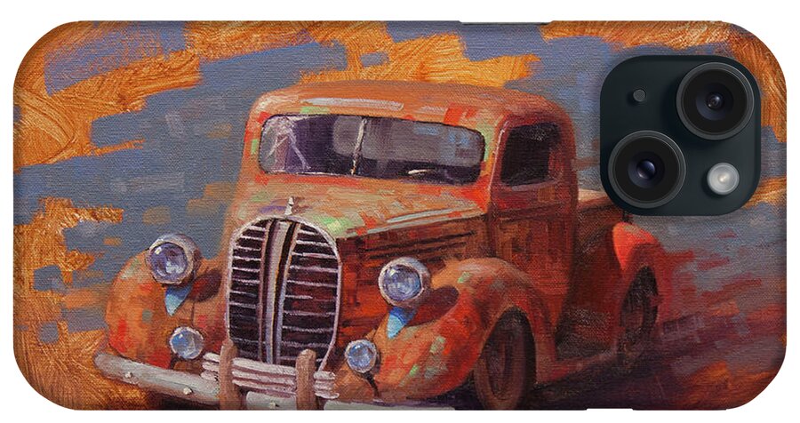 Old Trucks iPhone Case featuring the painting Cascading Color by Cody DeLong