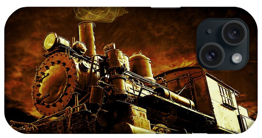 Train iPhone Case featuring the photograph Casey Jones and the Cannonball Express by Edward Fielding