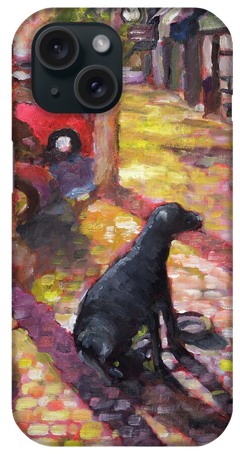 Corvallis iPhone Case featuring the painting Cassie on 2nd Street by Mike Bergen