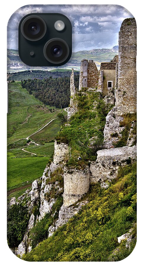  iPhone Case featuring the photograph Castle of Pietraperzia by Patrick Boening