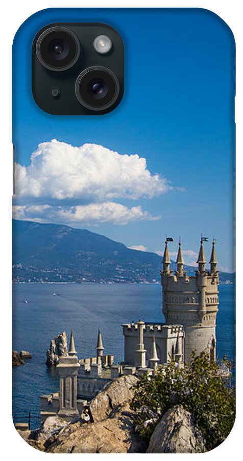 Russian Artists New Wave iPhone Case featuring the photograph Castle Swallow Nest. Yalta. Crimea by Natalia Otrakovskaia