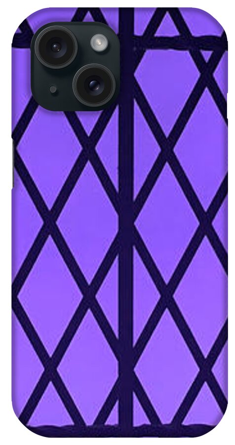 Window iPhone Case featuring the photograph Castle Window Purple by Aimee L Maher ALM GALLERY