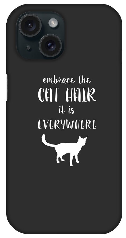 Cat iPhone Case featuring the digital art Cat Hair by Nancy Ingersoll