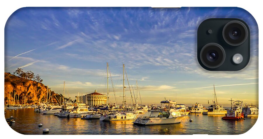 Catalina iPhone Case featuring the photograph Catalina Golden Dawn by Pamela Newcomb