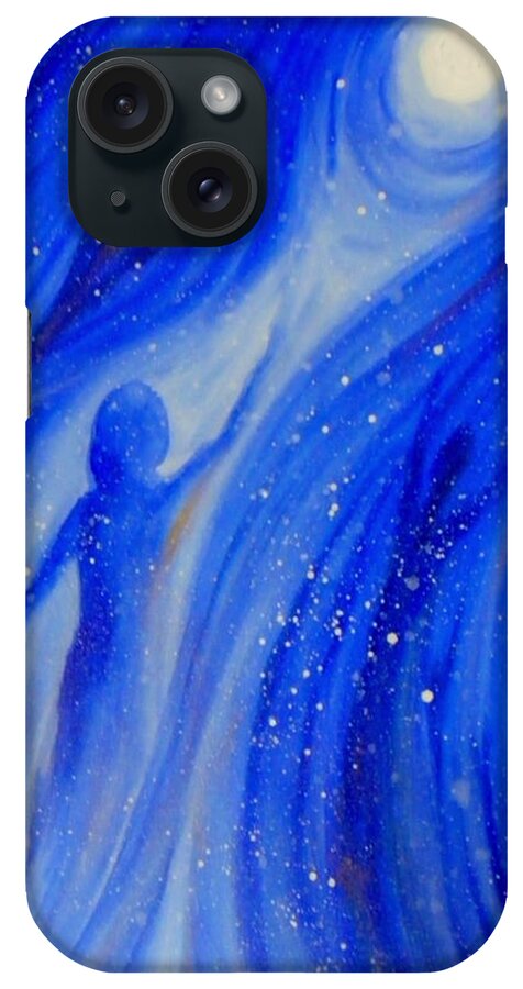 Moon iPhone Case featuring the painting Catch The Moon by Ida Eriksen