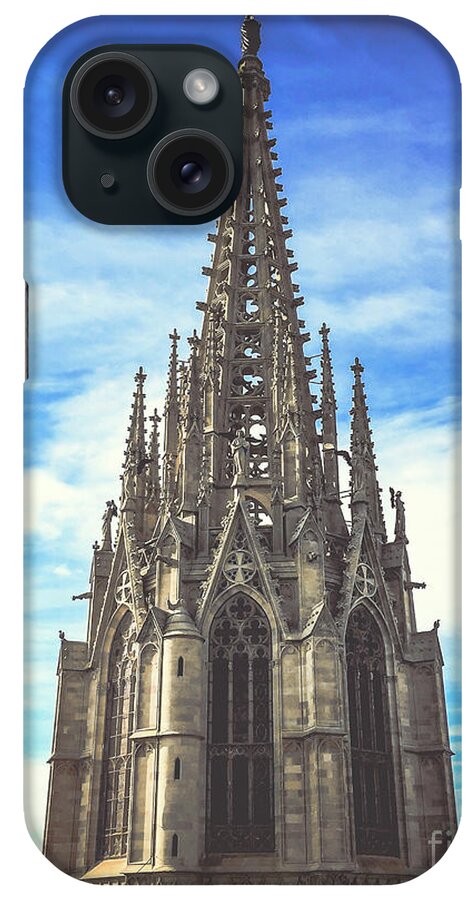 Barcelona iPhone Case featuring the photograph Catedral de Barcelona by Colleen Kammerer