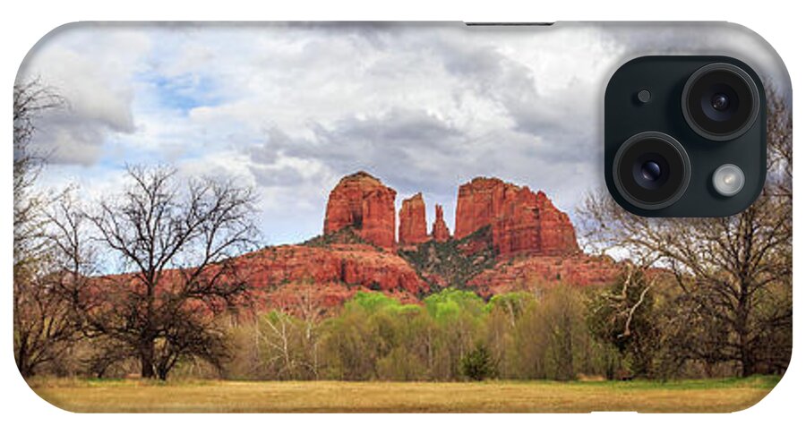Cathedral Rock iPhone Case featuring the photograph Cathedral Rock Panorama by James Eddy